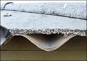 Grimston Garage Asbestos roof removal Halifax